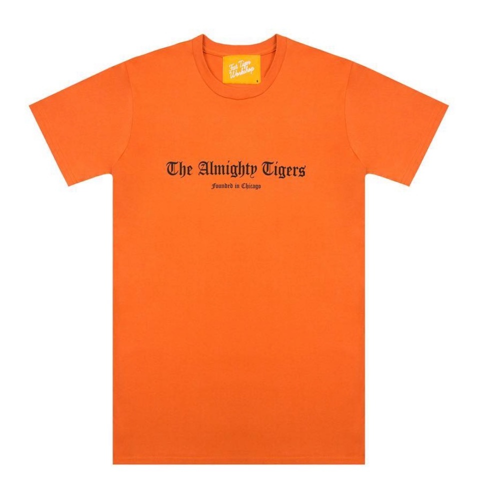 Fat Tiger Workshop - The Almighty Tigers T-Shirt, Orange